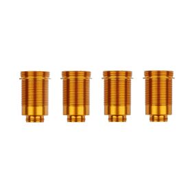 Team Associated DC10 Aluminum Shock Bodies, Gold / AE72303