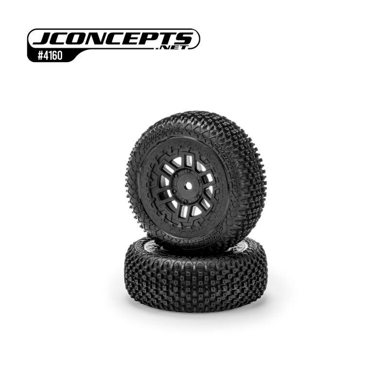 JConcepts Choppers - yellow compound, pre-mounted on #3472 wheel (Fits - Arrma Typhon Grom) / JCO4160-30912