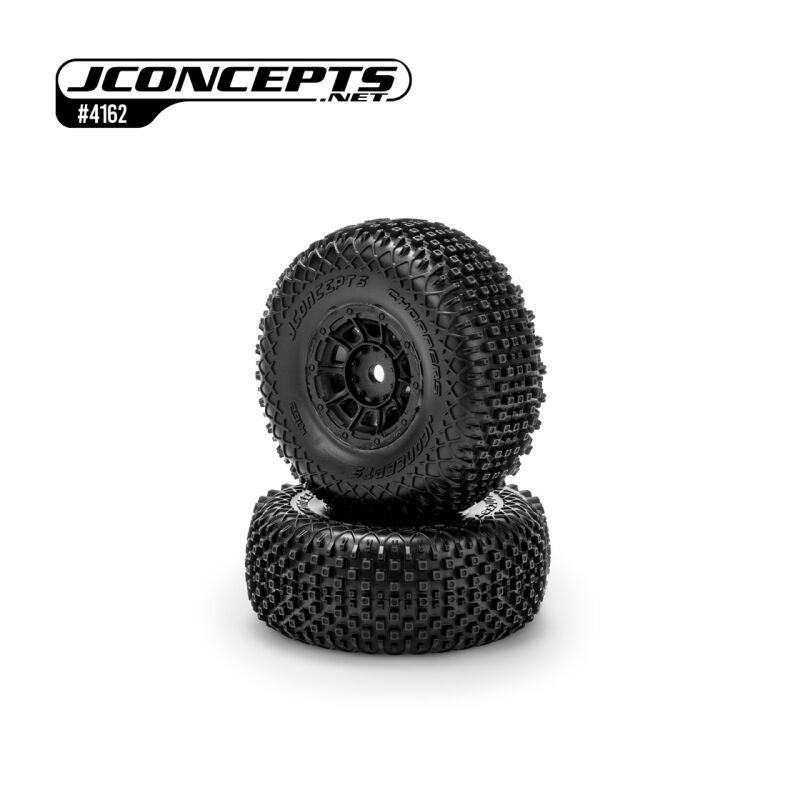 JConcepts Choppers - yellow compound, pre-mounted on #3471 wheel (Fits - Arrma Mojave Grom) / JCO4162-3094
