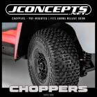 JConcepts Choppers - yellow compound, pre-mounted on #3471 wheel (Fits - Arrma Mojave Grom) / JCO4162-3094