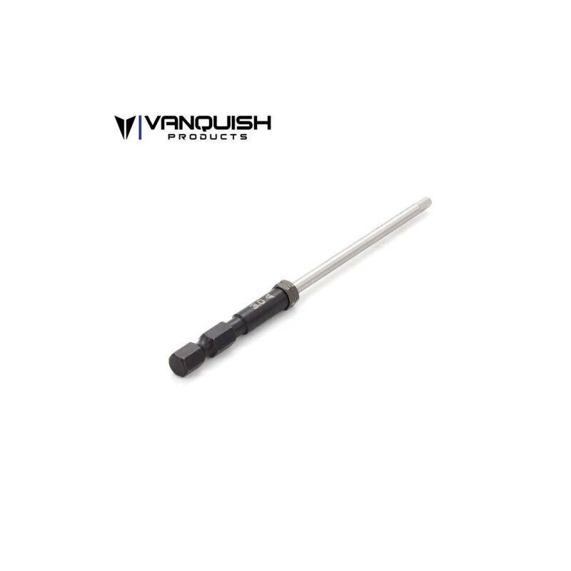Vanquish 3.0mm - 1/4" Drive Hex Driver Tip / VPS08426