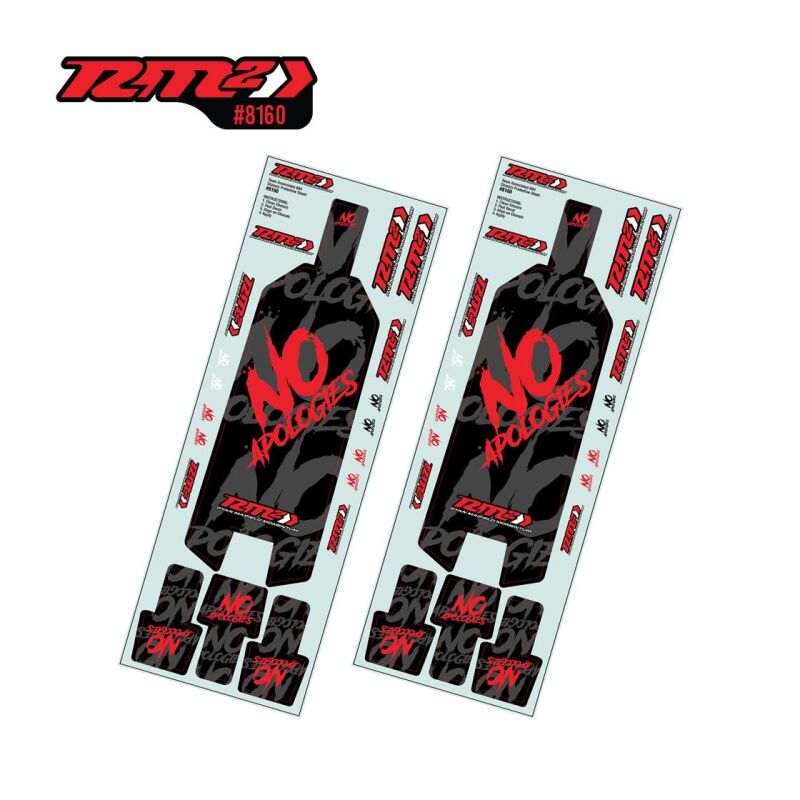 JConcepts RM2, No Apologies B84 pre-cut chassis protective sheet, 2pc / JCO8160