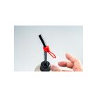 Koswork Red Silicone Fuel Bottle Clip Cap w/Strap / KOS09008R