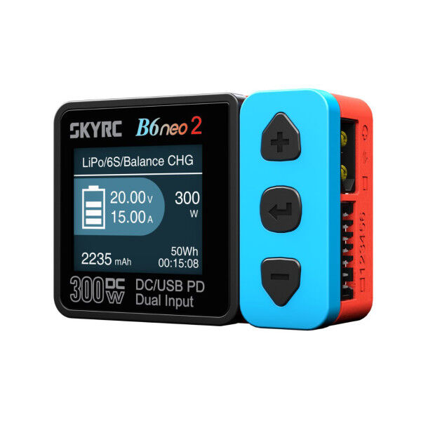 SkyRC B6neo 2 Ladegerät blau/rot LiPo 1-6s 15A 300W / SK100225-01