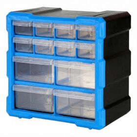 Robitronic Kleinteilemagazin mit 12 Schubladen Balu /...