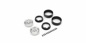 Kyosho Felgen Dish Bead-lock KC10 (2) Chrome 1,9 Zoll /...
