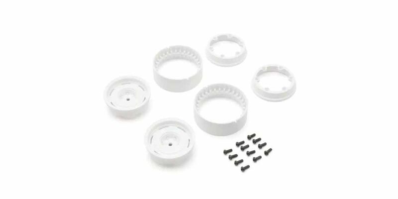 KYOSHO Felgen Dish Bead-lock Kyosho KC10 (2) Weiss 1.9 inches / K.CLH001WH