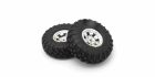 Kyosho Verklebte Reifen KC10 (2) Chrom/Spoke / K.CLTH002SC-40