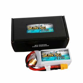 GensAce Soaring Mini LIPO 4S 14,8 V-2200-20C 76 × 33 × 33 mm 180 g (XT60) / GEA22004S20X6