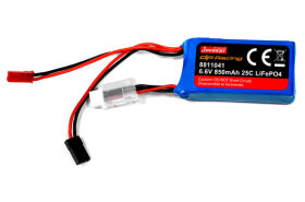 Joysway Akku LiFe 2S 6,6 V, 850 mAh, 25 C DF65/95 RX /...