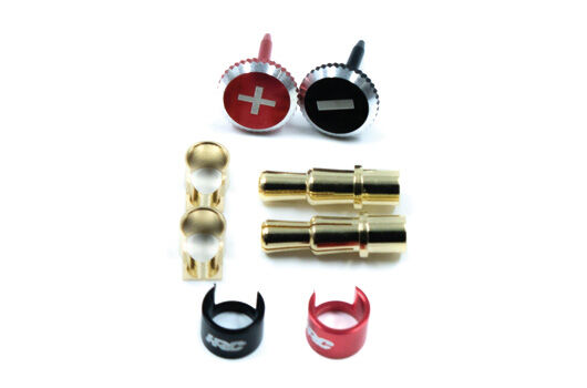 HRC Racing Stecker 4 5 mm männlich LOCK UP Verschlussstecker (1 Paar) gold / HRC9004TLS