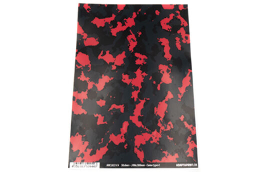 HRC Racing Aufkleber 200x280mm Camo type 4 / HRC2021C4