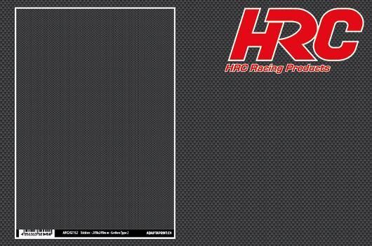 HRC Racing Aufkleber 200x280mm Carbon Type 2 / HRC2021G2