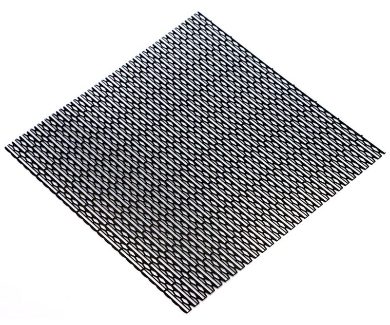 HRC Racing Karosserieteile 1/10 Zubehör Maßstab Rostfreier Stahl modifiziert Gitter von Luftzufuhr 100x100mm Diamond Open Schwarz / HRC25401E