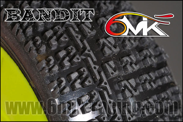 6MIK "Bandit" Tyres - 9/22 compound (pair) / T8922