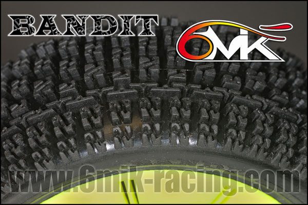 6MIK "Bandit" Tyres - Blue compound (pair) / T8B
