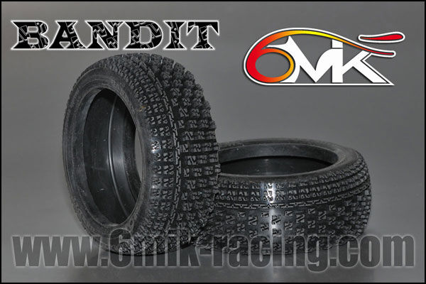 6MIK "Bandit" Tyres - Green compound (pair) / T8V