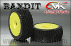 6MIK "Bandit" Tyres glued on rims - Blue compound (pair) / TU8B