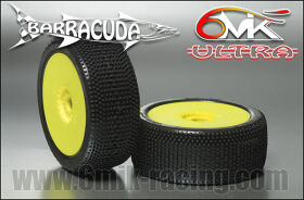6MIK "Barracuda" Tyres glued on rims - Green...