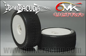 6MIK "Barracuda" Tyres glued on rims - White...
