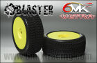 6MIK "Blaster" Tyres glued on rims - Green compound (pair) / TU9V