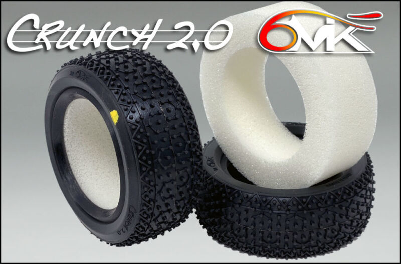 6MIK "CRUNCH 2.0" Front Tyres in Orange compound + Ultra inserts (pair) / TI106O