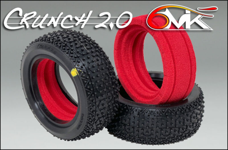 6MIK "CRUNCH 2.0" Front Tyres in Yellow compound + Ultra inserts (pair) / TI106Y