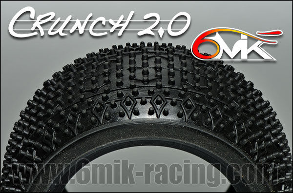 6MIK "CRUNCH 2.0" Rear Tyres - Green compound (pair) / T105V