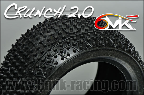 6MIK "CRUNCH 2.0" Rear Tyres - Red compound (pair) / T105R