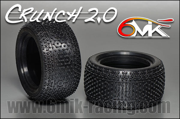6MIK "CRUNCH 2.0" Rear Tyres - Yellow compound (pair) / T105Y
