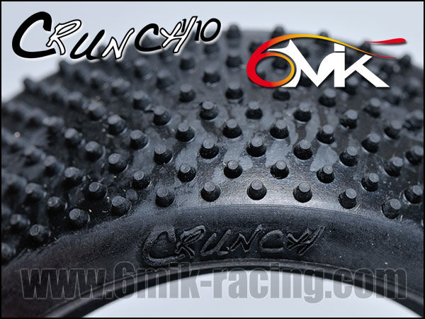 6MIK "CRUNCH" Front Tyres- Red compound (pair) / T101R