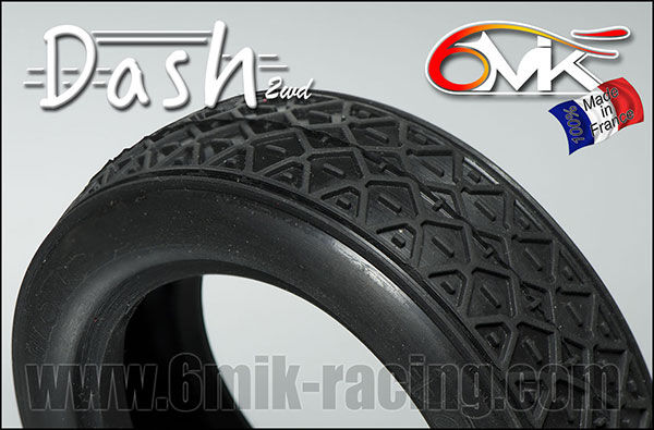 6MIK "DASH" 2wd Tyres - Green compound (pair) / T109V
