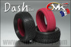 6MIK "DASH" 2wd Tyres in Pink compound + Ultra inserts (pair) / TI109CS