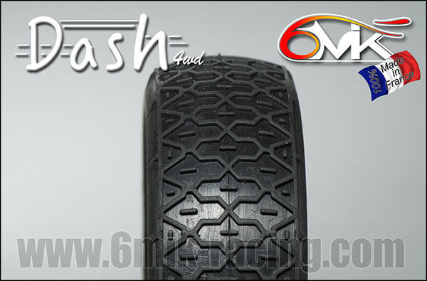 6MIK "DASH" 4wd Tyres - Yellow compound (pair) / T110Y