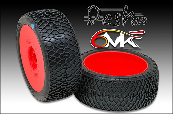 6MIK "Dash" Tyres glued on rims - Blue compound (pair) / TU19B