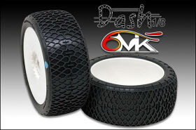 6MIK "Dash" Tyres glued on rims - Green...