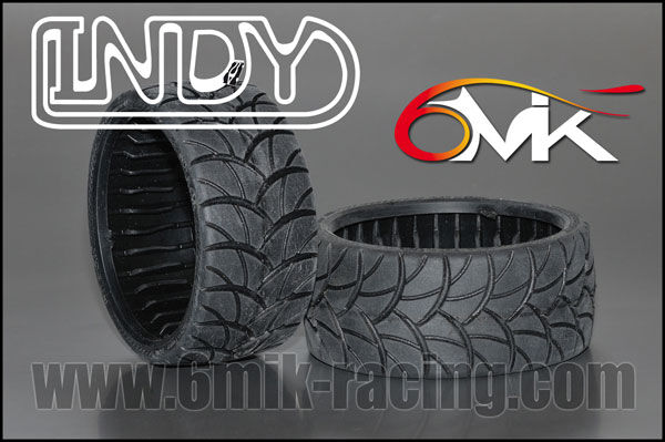 6MIK "Indy" Tyres - compound 20° Shore (pair) / T50020