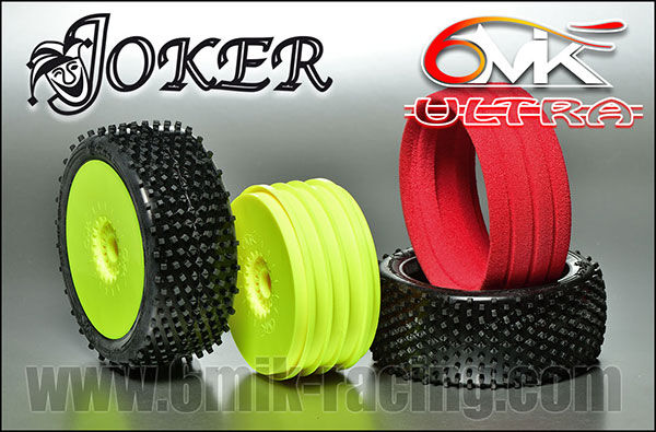 6MIK "Joker" Tyres in 0/18 compound + rims + Inserts (pair) / TK20018