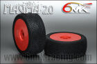 6MIK "Magma 2.0" Tyres glued on rims - Fire compound (pair) / TU16F
