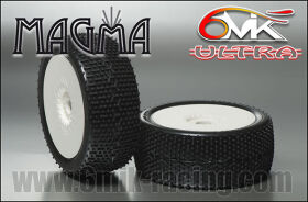 6MIK "Magma" Tyres glued on rims - Green...