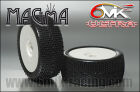 6MIK "Magma" Tyres glued on rims - Green compound (pair) / TD4V