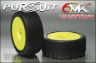 6MIK "Pursuit" Tyres glued on rims - Blue compound (pair) / TU12B