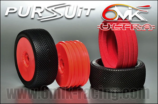 6MIK "Pursuit" Tyres in CS compound + rims + Inserts (pair) / TKU12CS
