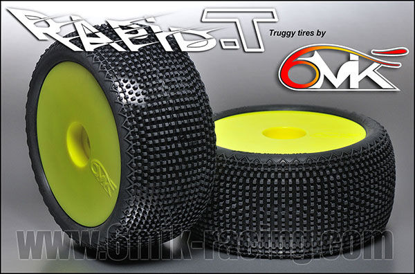 6MIK "Rapid-T" Tyres glued on rims - Blue compound (pair) ULTRA (pair) / TU11B