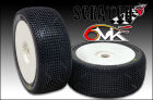 6MIK "Scratch" Tyres glued on rims - Green compound (pair) / TU17V