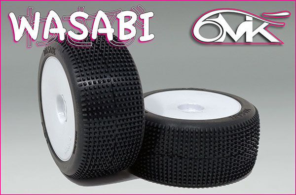 6MIK "WASABI" Rear Tyres in Orange compound + Ultra inserts (pair) / TMH112O