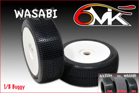 6MIK "Wasabi" Tyres glued on rims - Green...