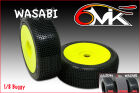 6MIK "Wasabi" Tyres glued on rims - Inter compound (pair) / TU21I