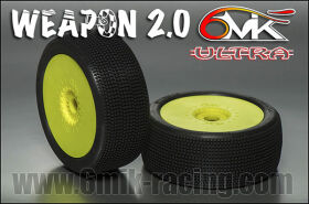 6MIK "Weapon 2.0" Tyres glued on rims - Green...