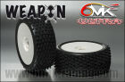 6MIK "Weapon" Tyres glued on rims - Blue compound (pair) / TD1B